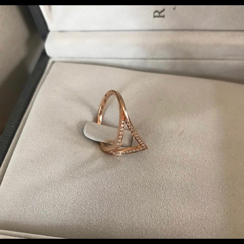 Repossi Solid 18k Rose Gold Ring - image 3